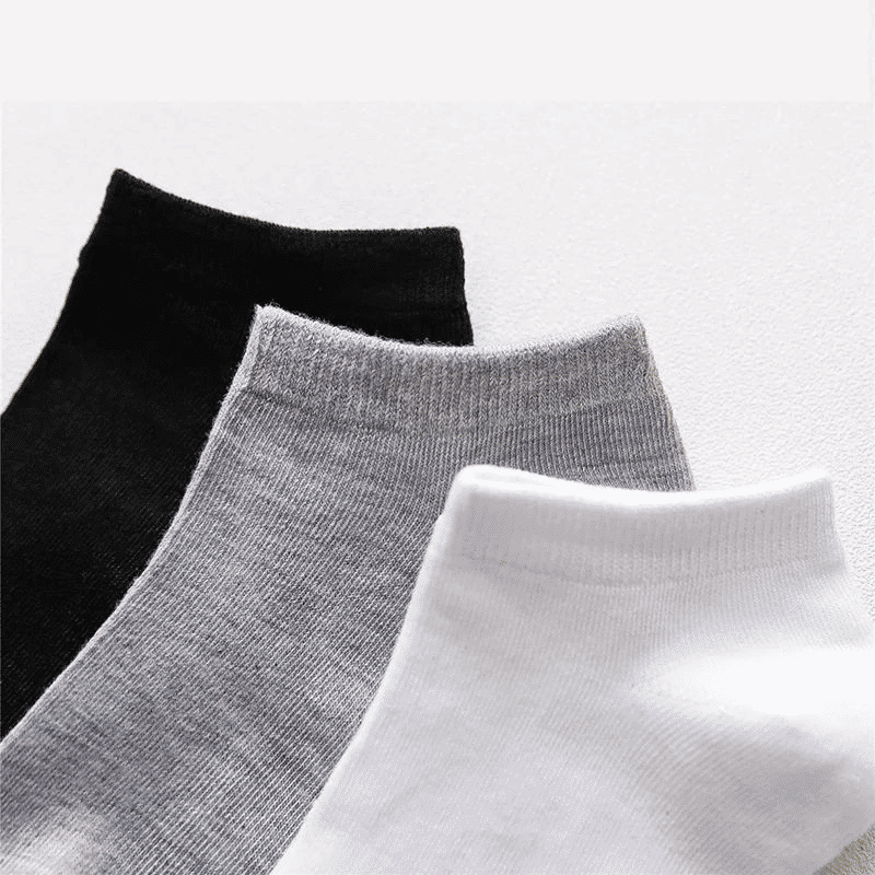 10 Pairs Unisex No-Show Ankle Socks: Breathable, Anti-Odor Comfort Fit
