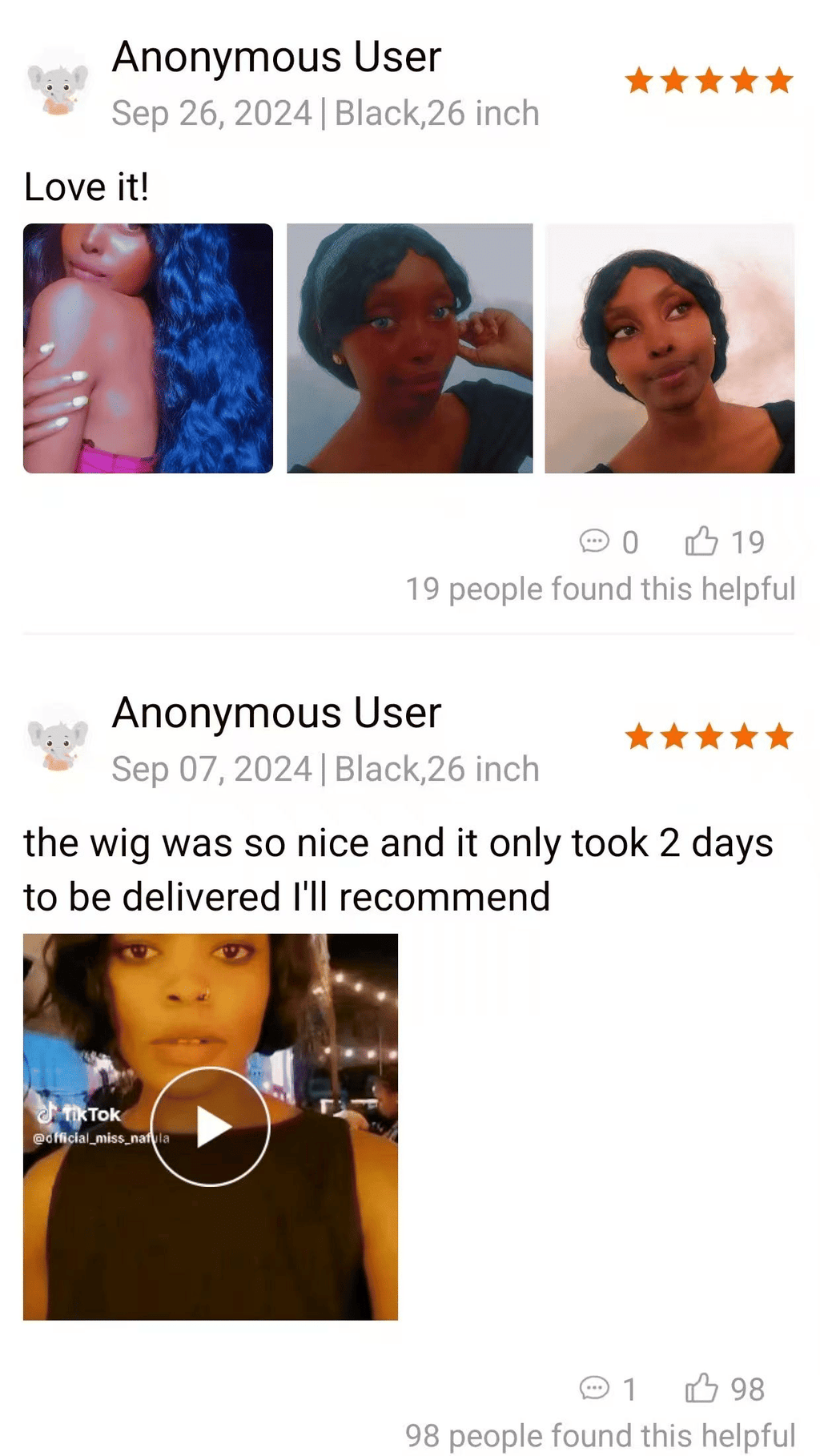 Luxurious 26-inch Long Curly Black Wig for Women - Fashionable Synthetic Hair