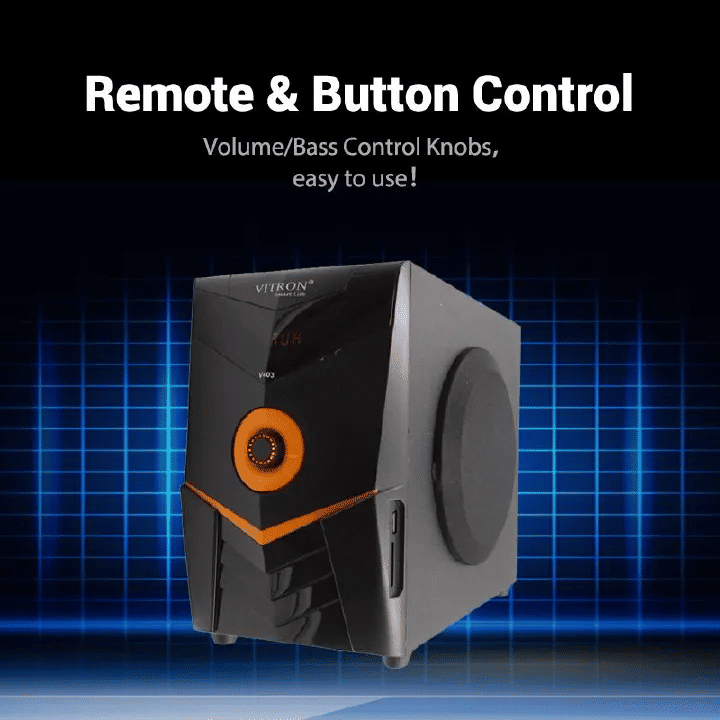 Vitron 2.1CH Multimedia Bluetooth Woofer 5000W Home Audio System Remote