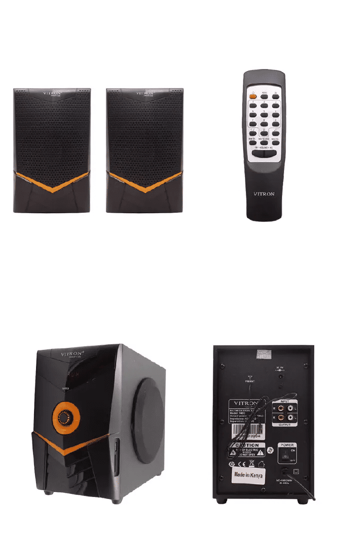 Vitron 2.1CH Multimedia Bluetooth Woofer 5000W Home Audio System Remote