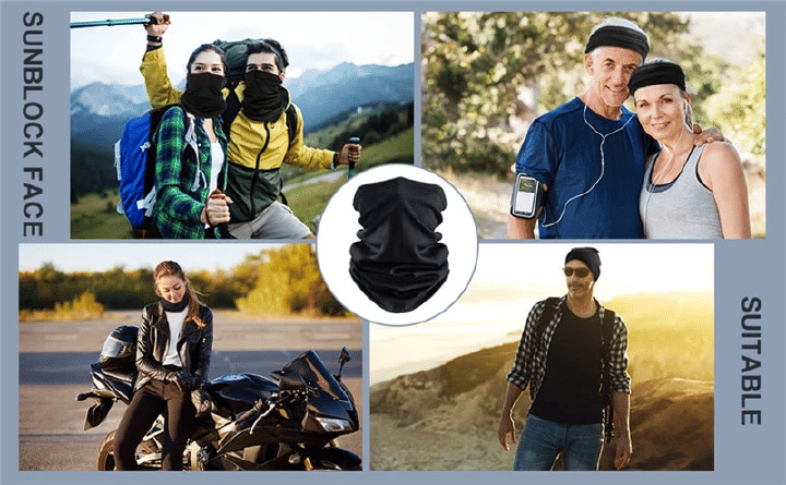 TS Summer Cooling Neck Gaiter UV Protection Breathable Face Cover Scarf