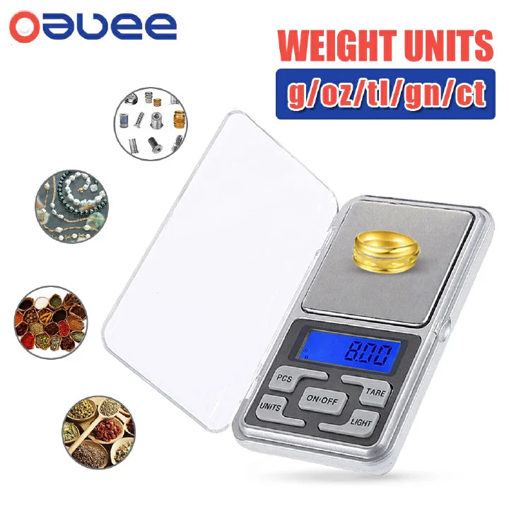 High Precision 500g 0.1g Digital Pocket Scale for Jewelry & Kitchen