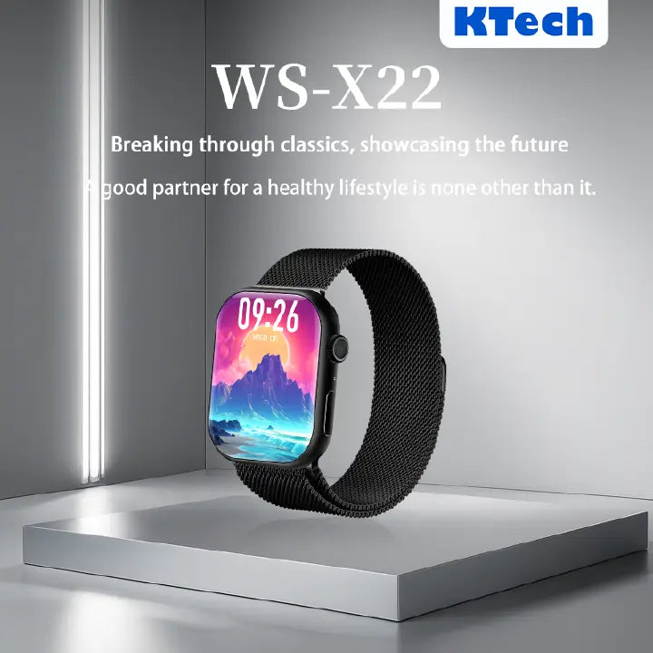 WS-X22 sports smart watch, multiple sports modes, health monitoring, Bluetooth music, Bluetooth call, long battery life, thin and light, AI intelligent voice